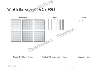 Name a digit value — Grade 2 problem preview