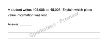 Keep the zero places — Grade 4 problem preview