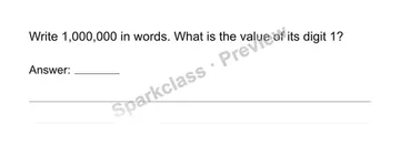 Read one million — Grade 4 problem preview