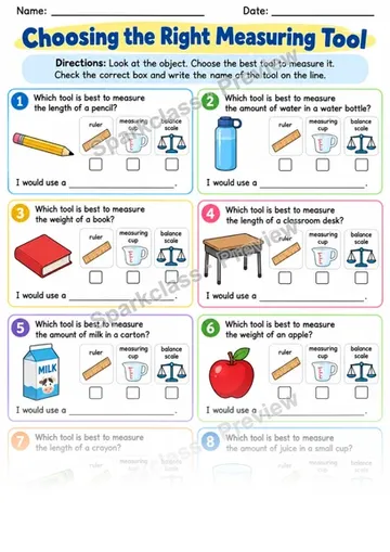 2.MD.A.1 · Measure Tools Warmup — Grade 2 worksheet preview