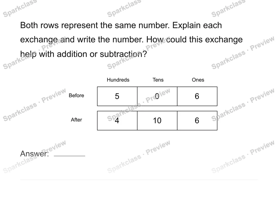 Explain a regrouping — page 1
