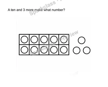Compose 11-19 as ten and some ones — Kindergarten problem preview