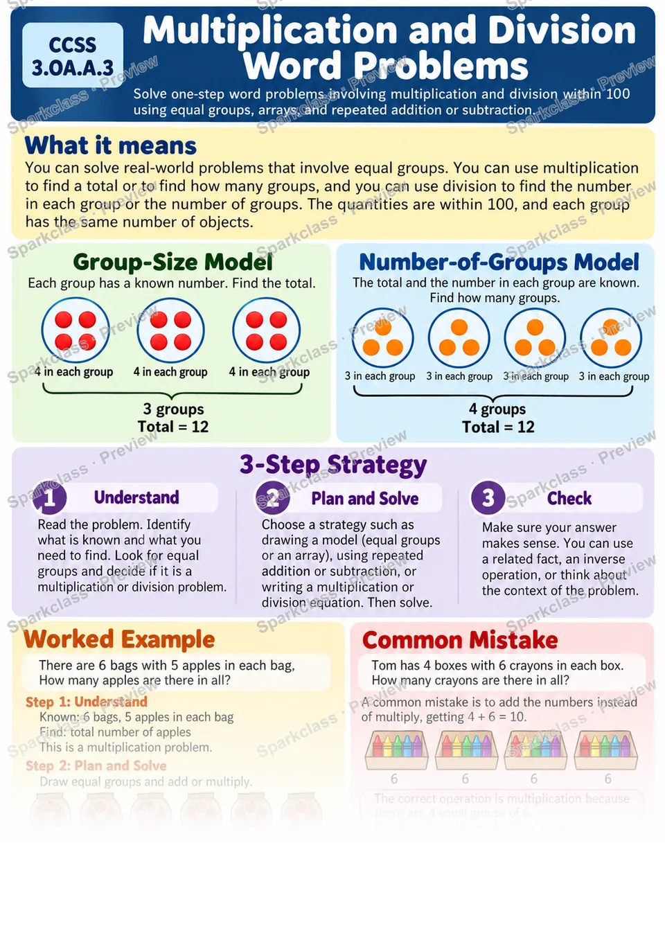 Knowledge Guide · Multiplication and Division Word Problems — page 1