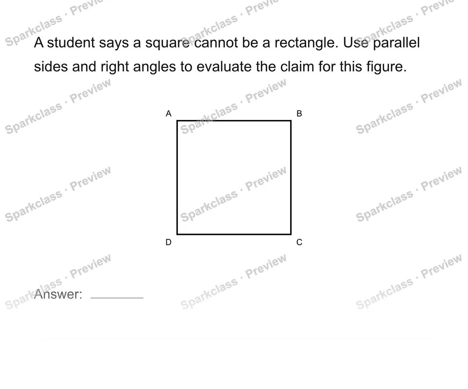 Classify quadrilaterals by properties — page 1