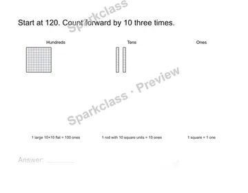 Count by tens — Grade 2 problem preview