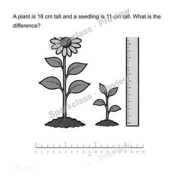 Find the difference — Grade 2 problem preview