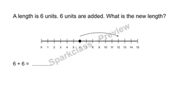 Use a length number line — Grade 2 problem preview
