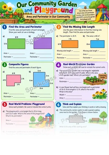 Geometry City · Lines and Shape Properties — Grade 4 worksheet preview