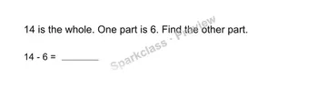 Find the missing part — Grade 1 problem preview