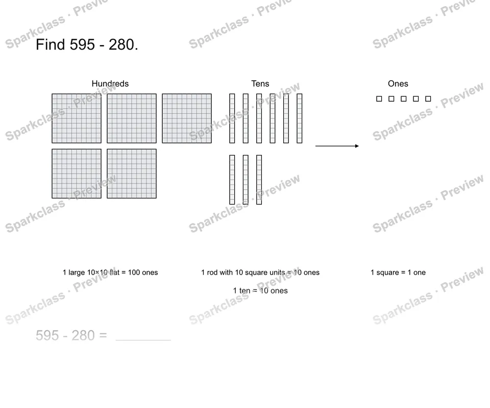 Add and subtract within 1,000 — page 1