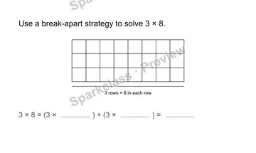 Distributive property — Grade 3 problem preview