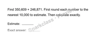 Add whole numbers — Grade 4 problem preview