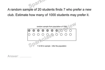Use a sample to infer a population — Grade 7 problem preview
