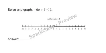 Solve a two-step inequality — Grade 7 problem preview