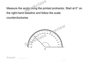 Measure and draw angles — Grade 4 problem preview