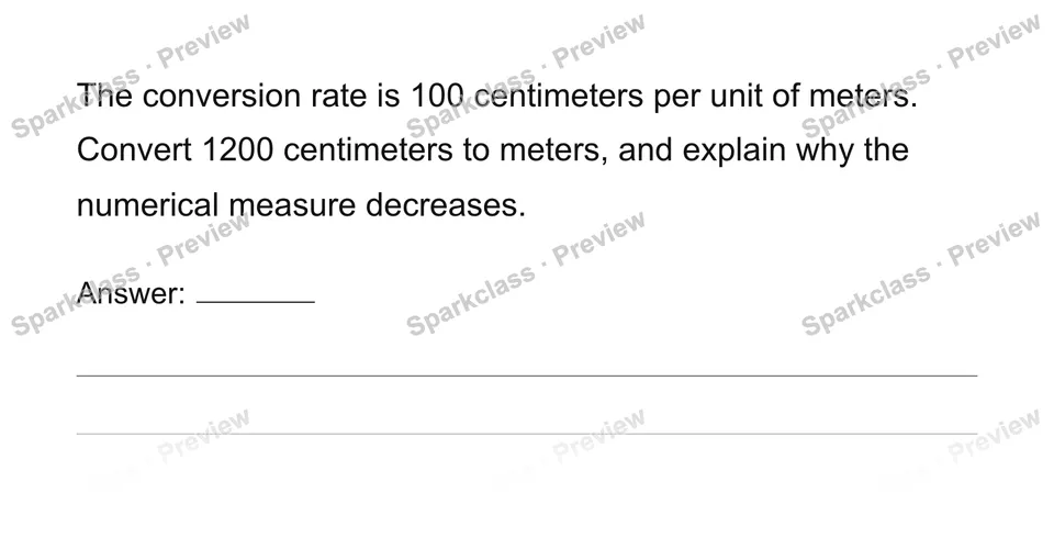 Convert measurement units with ratios — page 1