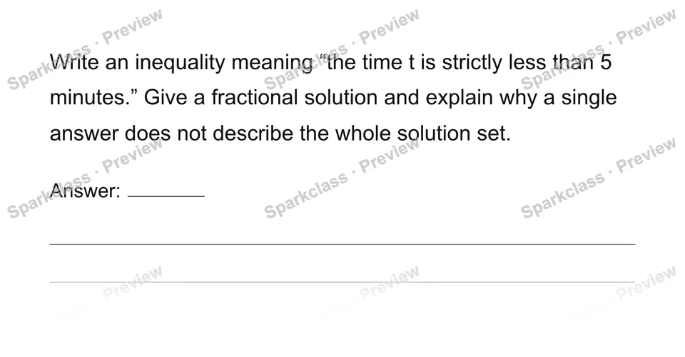 Represent constraints and inequality solution sets — page 1