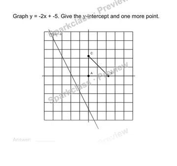 Graph a linear equation — Grade 8 problem preview