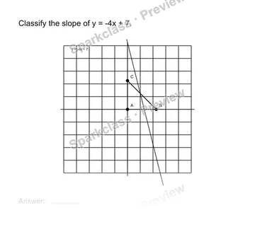 Identify positive negative and zero slope — Grade 8 problem preview