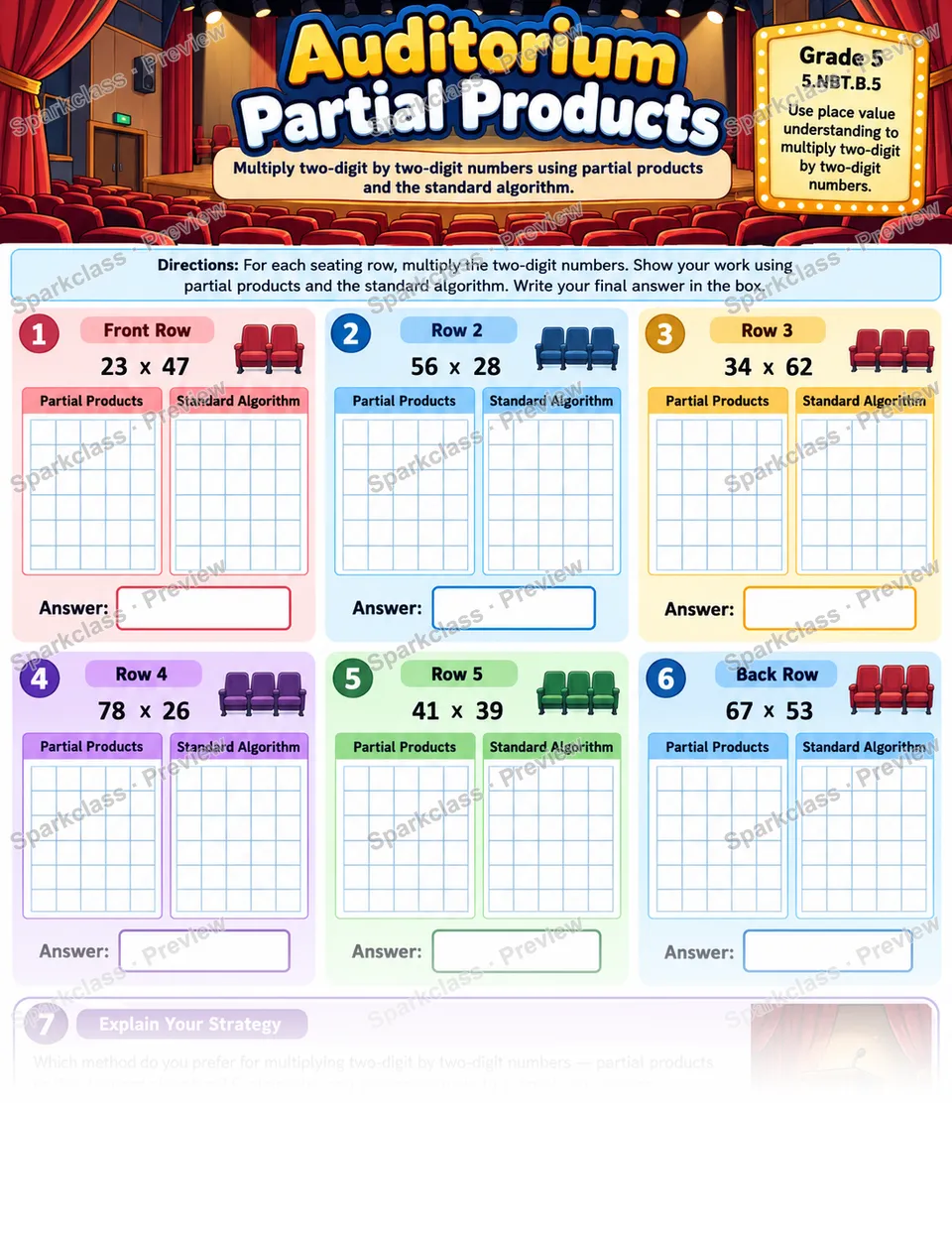 Partial Products — page 1