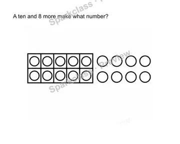 Compose 11-19 as ten and some ones — Kindergarten problem preview