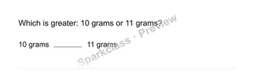 Compare measurements — Grade 3 problem preview