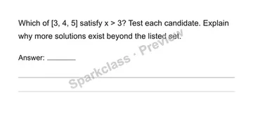 Understand and test solutions — Grade 6 problem preview