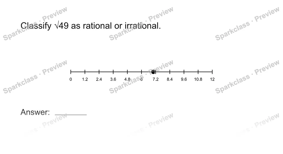 Classify rational and irrational numbers — page 1