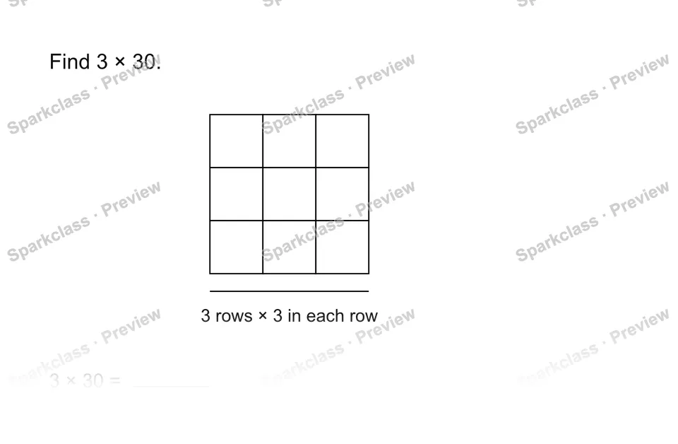 Multiply by a multiple of ten — page 1