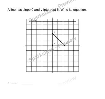 Write an equation from a graph — Grade 8 problem preview