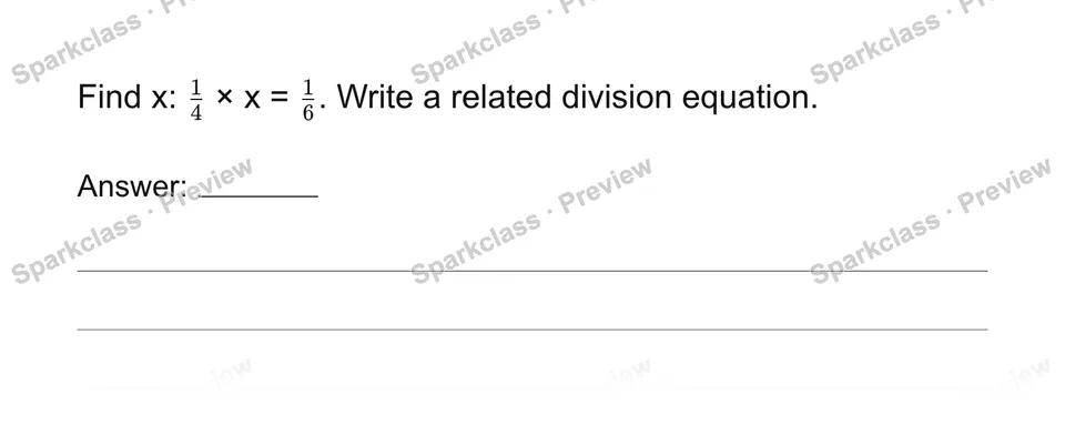 Connect division with missing factors — page 1