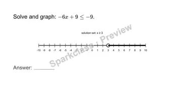 Solve a two-step inequality — Grade 7 problem preview