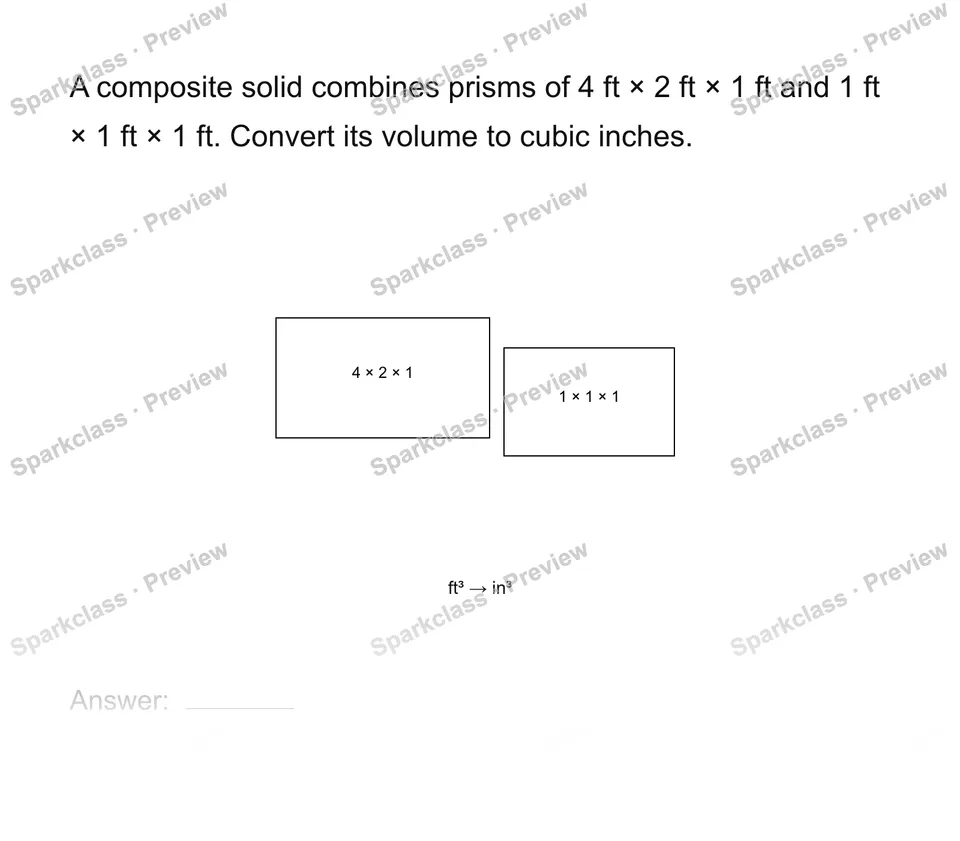 Convert units in a composite volume — page 1