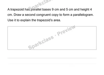 Decompose special quadrilaterals — Grade 6 problem preview