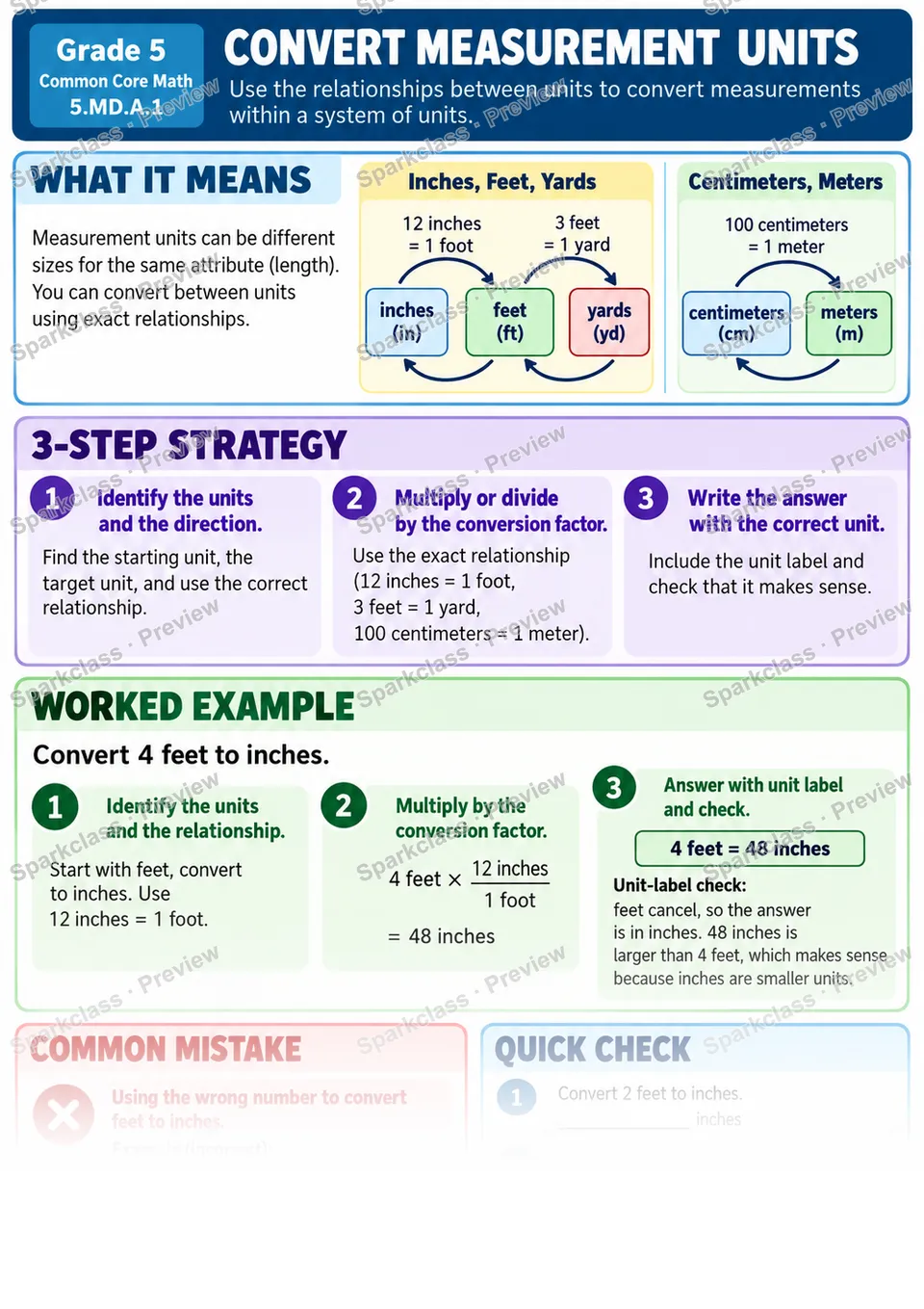 Knowledge Guide · Convert Measurement Units — page 1