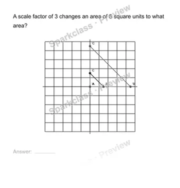 Relate similarity to area — Grade 8 problem preview