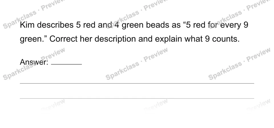 Describe and interpret ratios — page 1