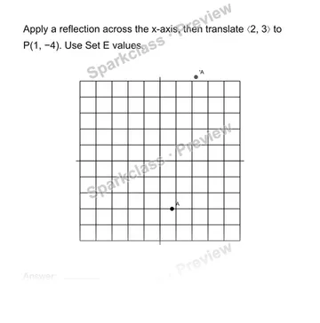 Compose transformations — Grade 8 problem preview