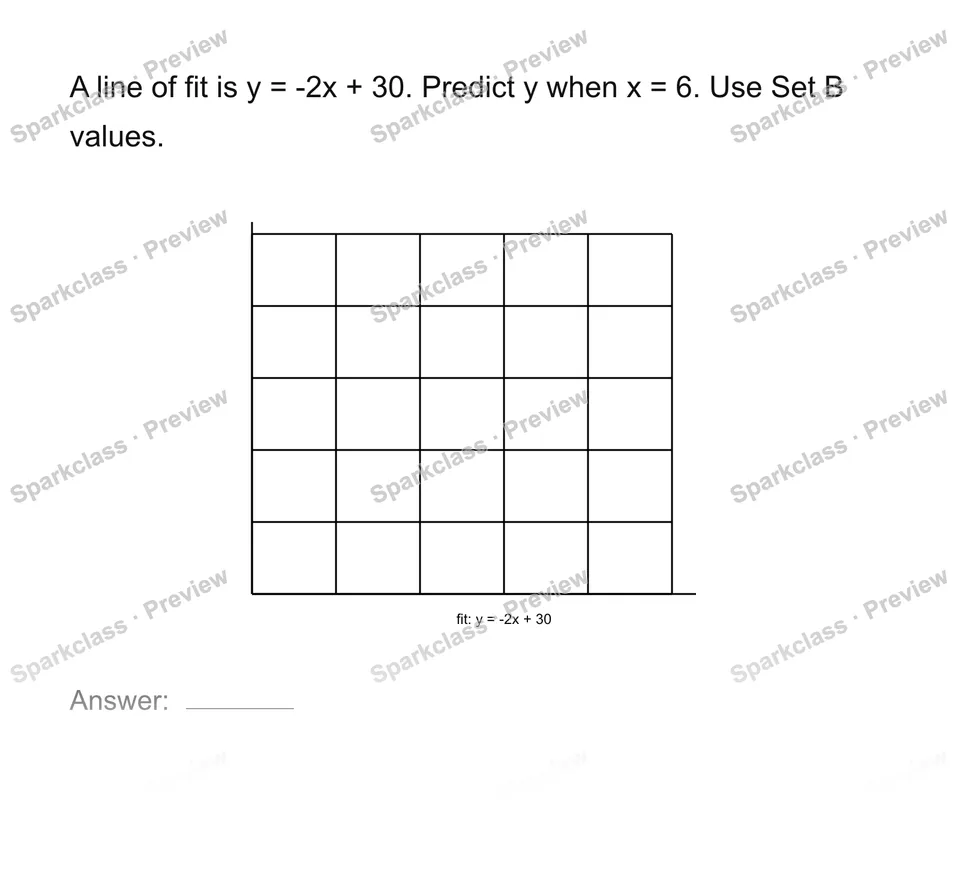 Use a line of fit to predict — page 1