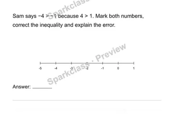 Repair an ordering explanation — Grade 6 problem preview