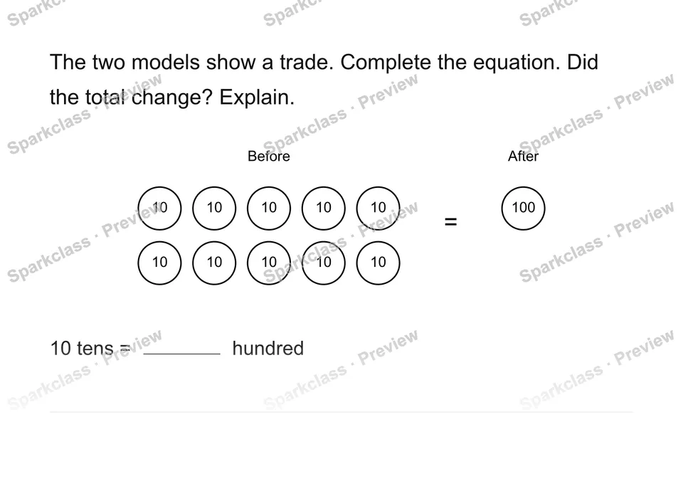 Trade without changing the total — page 1