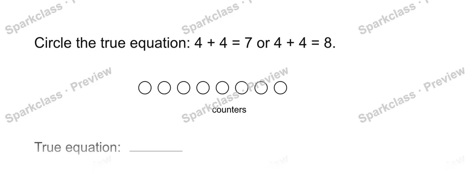 True equation — page 1