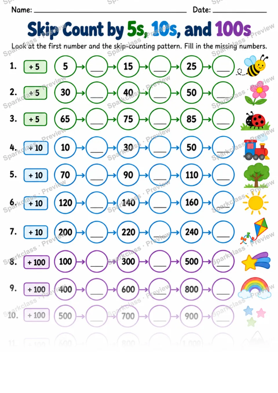2.NBT.A.4 · Compare Numbers Reinforcement — page 1