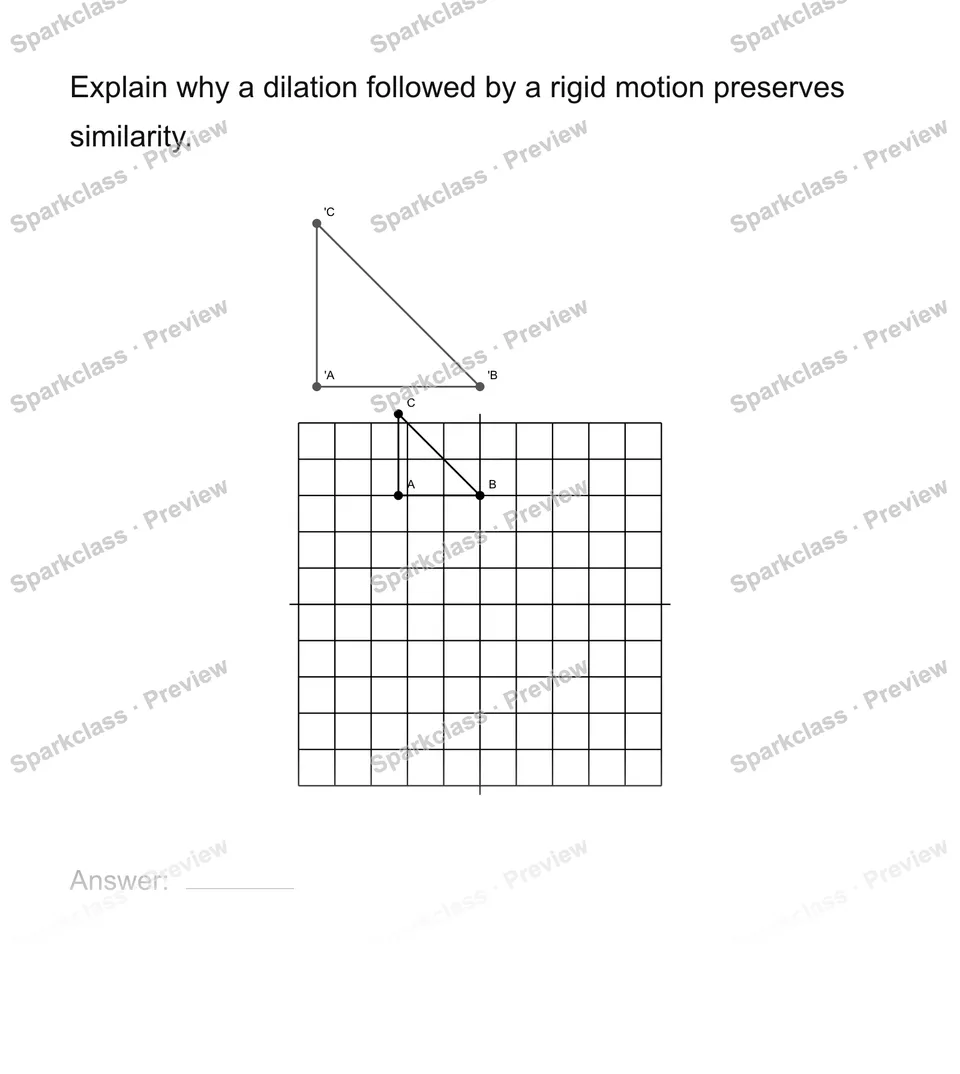 Explain why a transformation preserves similarity — page 1
