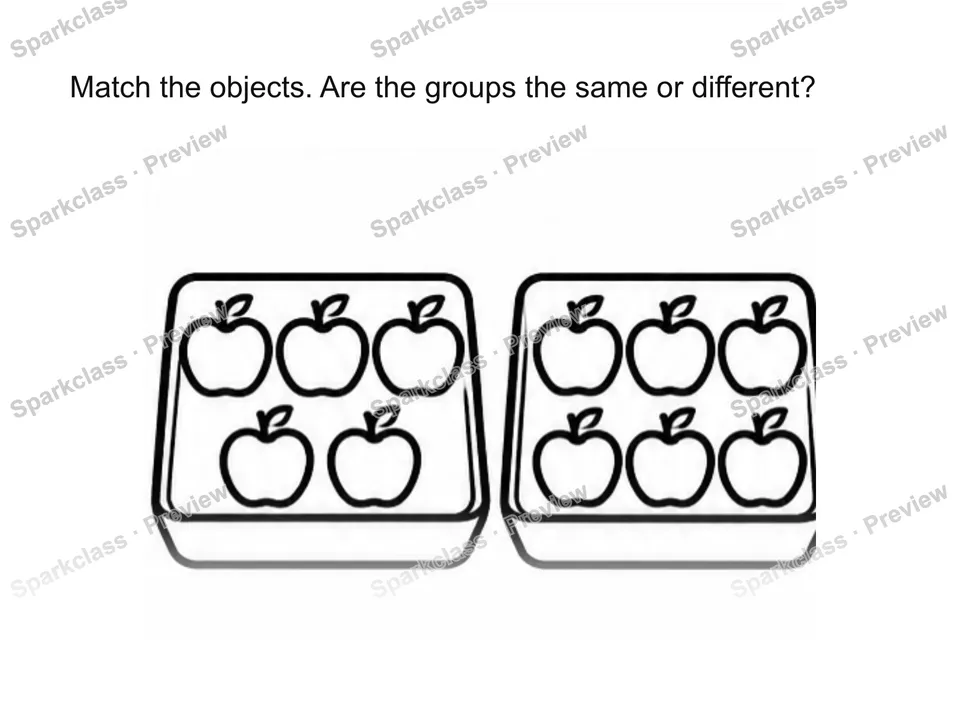 Use matching to justify comparison — page 1