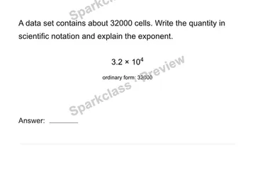 Model very large and small quantities — Grade 8 problem preview