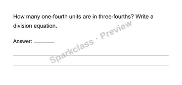 Count fractional units — Grade 6 problem preview