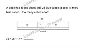 Two-step compare and change — Grade 2 problem preview