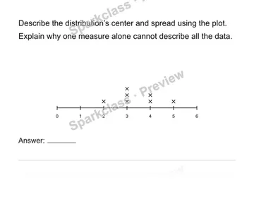 Construct and interpret numerical dot plots — Grade 6 problem preview