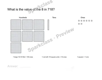 Name a digit value — Grade 2 problem preview